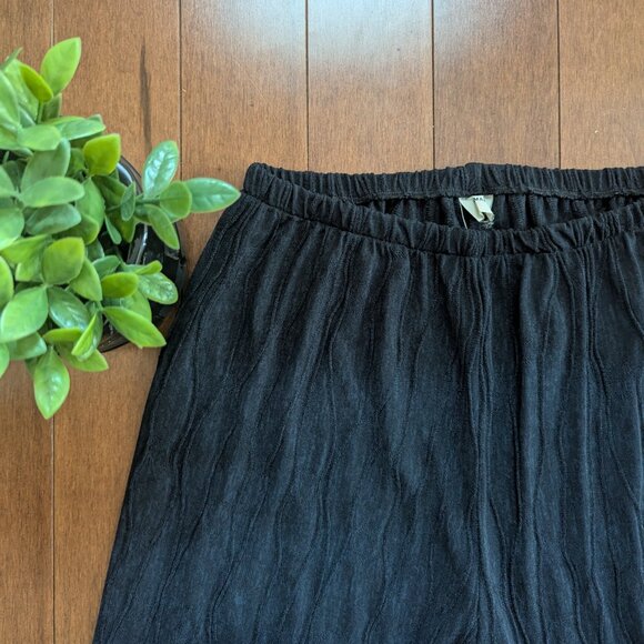 BASIC BLACK SHEER VINTAGE BEACH PANTS - Picture 2 of 3